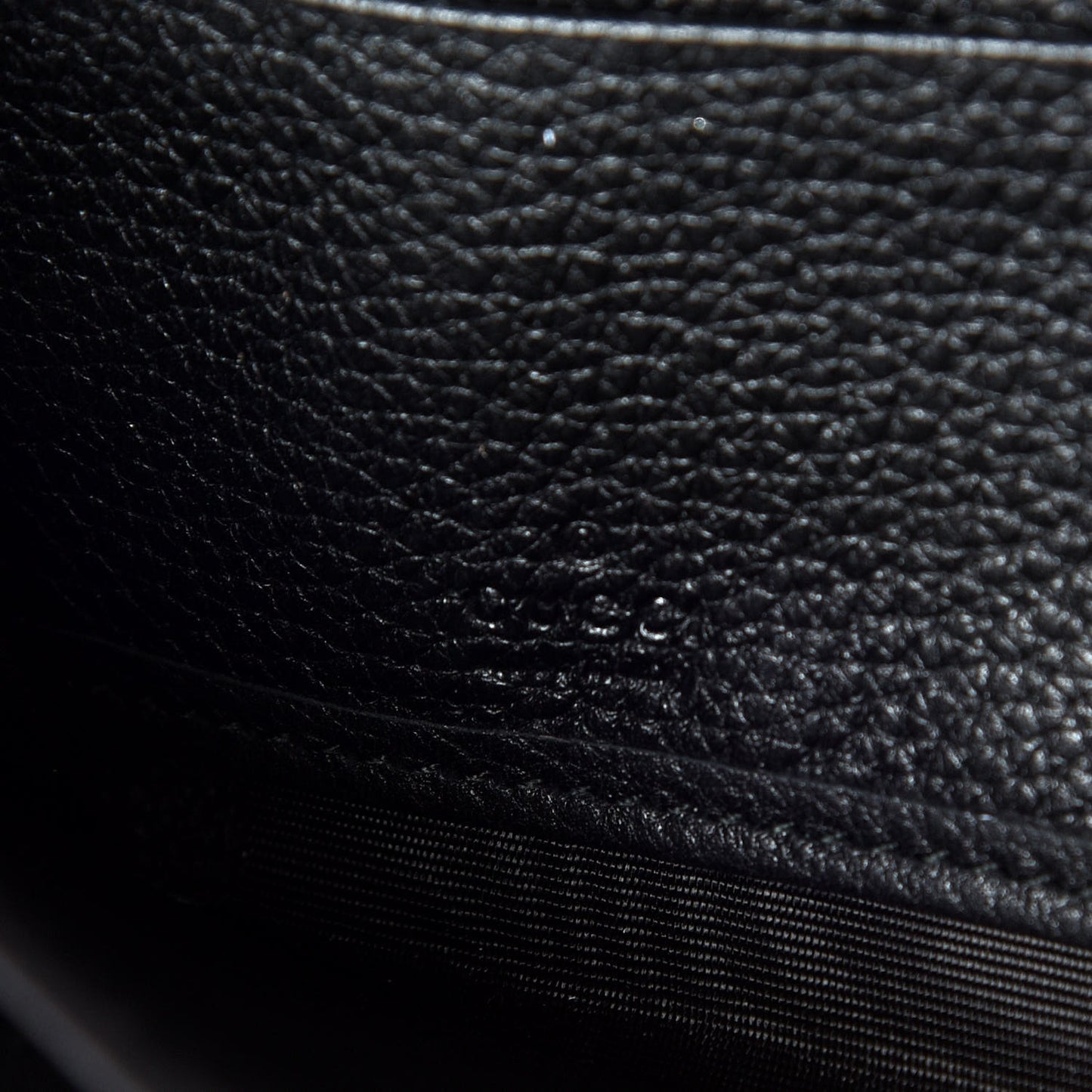 Calfskin Logo Zip Around Wallet Black
