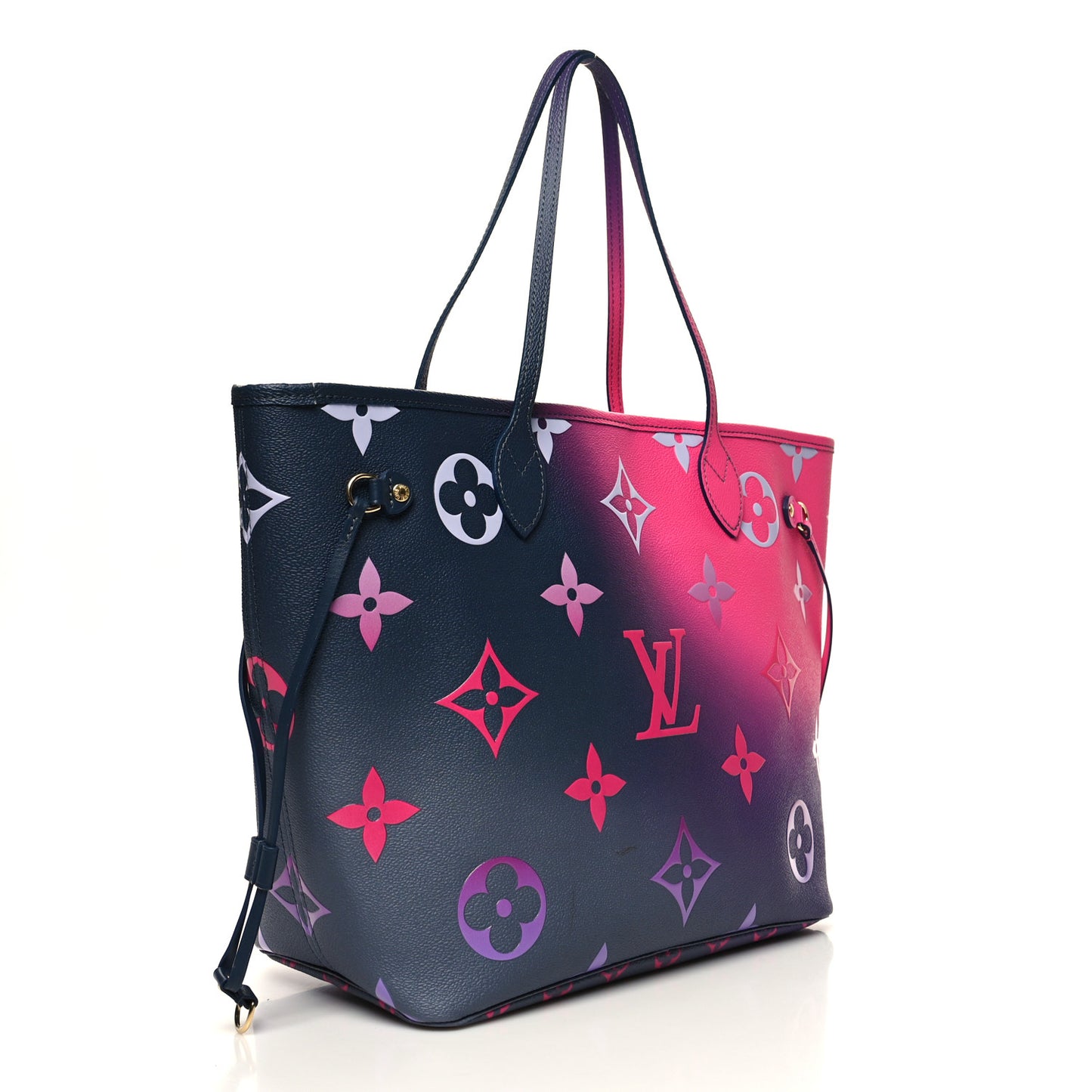 Monogram Giant Spring In The City Neverfull MM Midnight Fuchsia