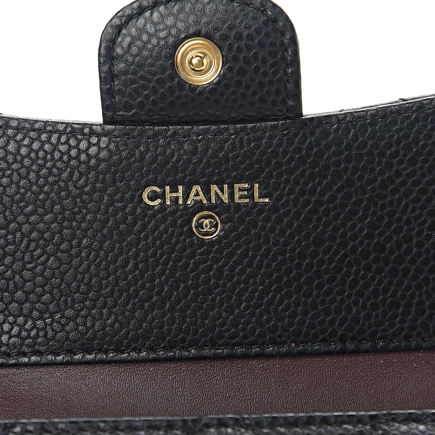 Chanel Caviar Quilted Compact Flap Wallet Black 5 of 6