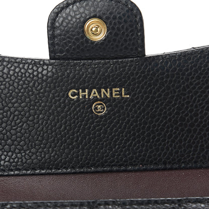 Chanel Caviar Quilted Compact Flap Wallet Black 5 of 6