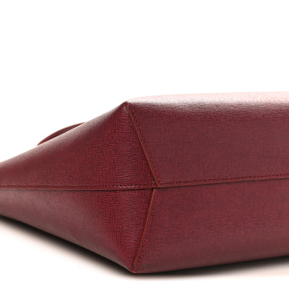 Mansur Gavriel Saffiano Small Shopping Tote Claret 8 of 10