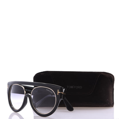 Tom Ford Alana Aviator Round Sunglasses TF360 Black 8 of 8