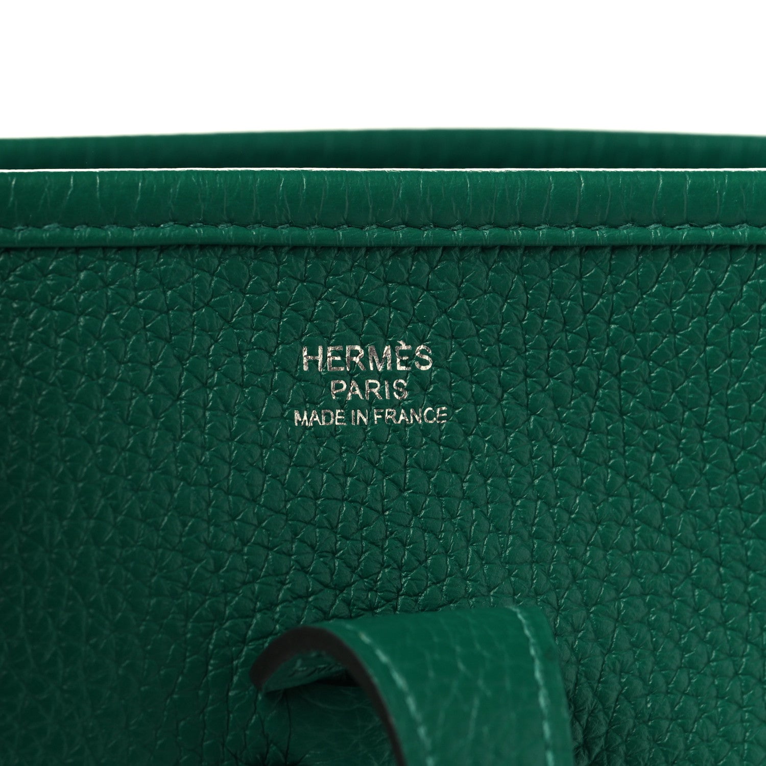 Hermes Taurillon Clemence Evelyne III PM Vert Vertigo 6 of 11
