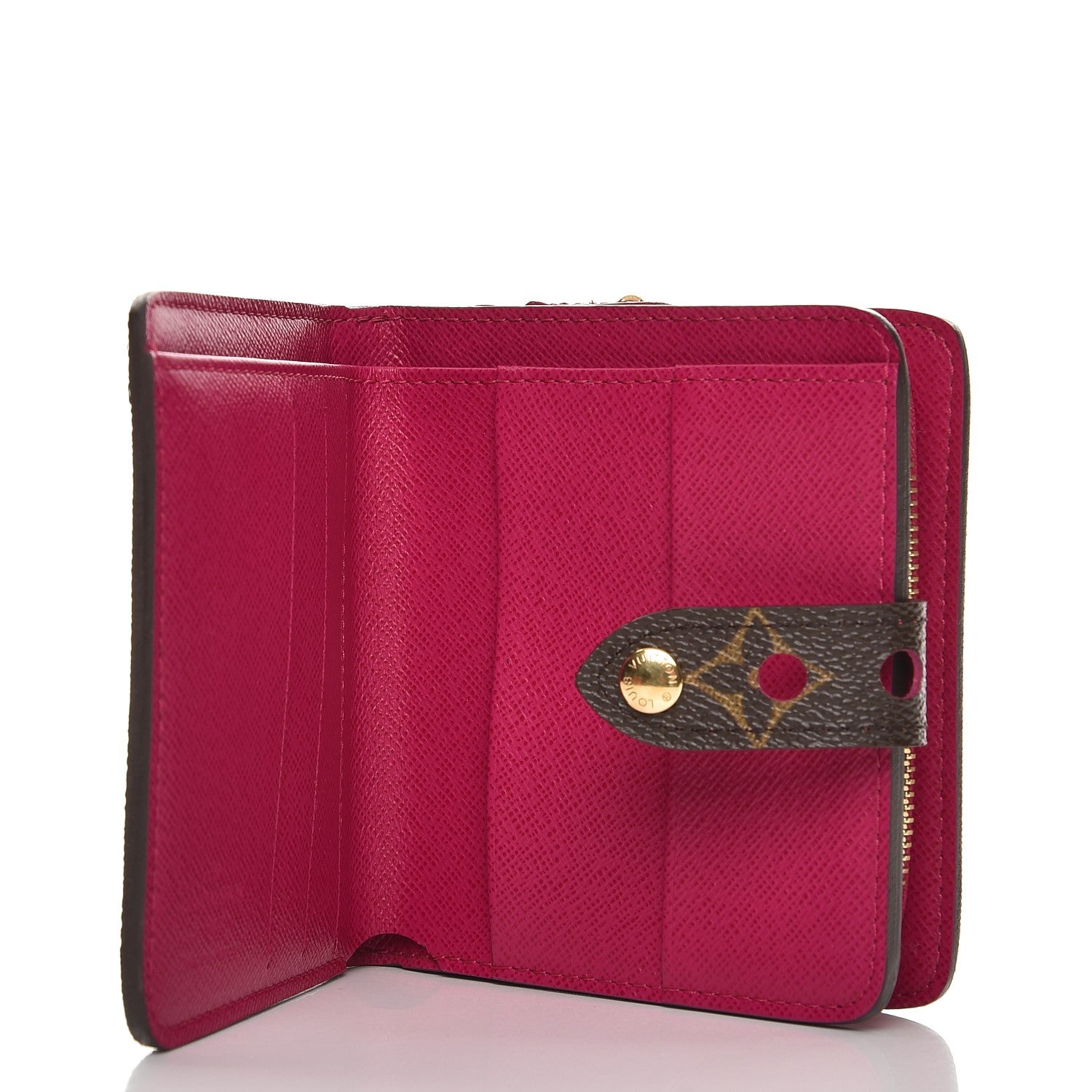 Louis Vuitton Monogram Perforated Compact Zipped Wallet Fuchsia 6 of 8