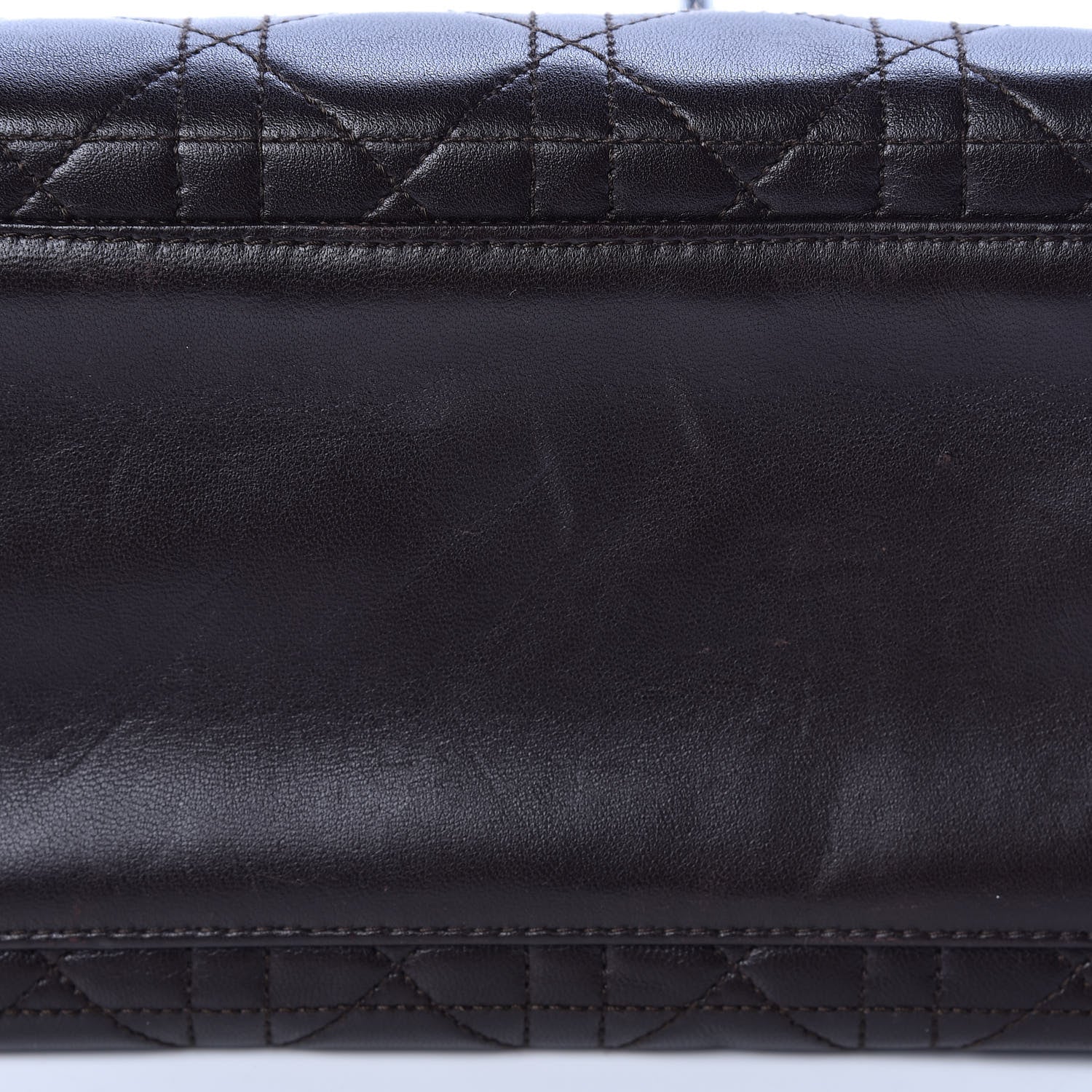 Christian Dior Lambskin Cannage Medium Lady Dior Dark Brown 13 of 18