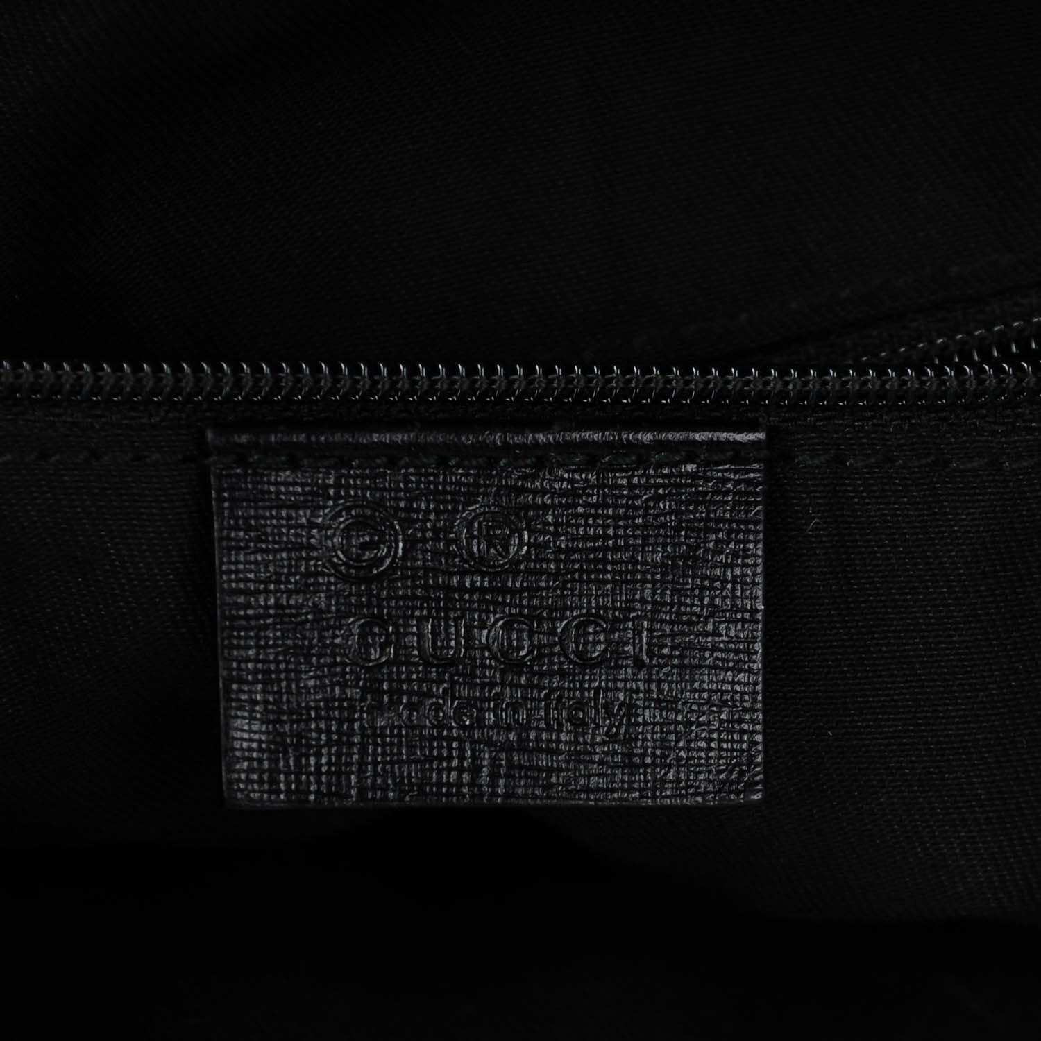 Gucci Denim Monogram Half Moon Hobo Black 5 of 7