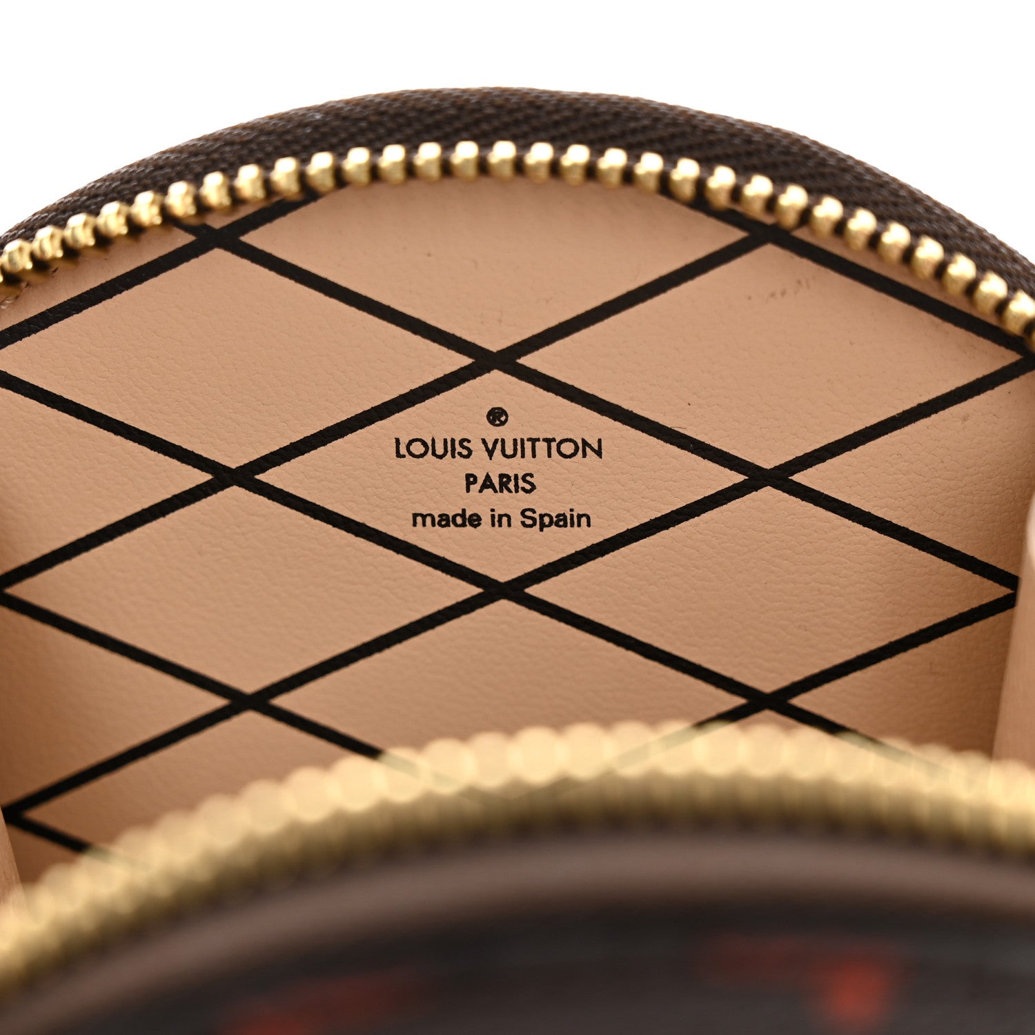 Louis Vuitton Calfskin Catogram Micro Boite Chapeau Marron 6 of 6