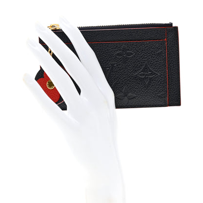 Louis Vuitton Empreinte Blooming Flowers Zipped Card Holder Marine Rouge 2 of 6