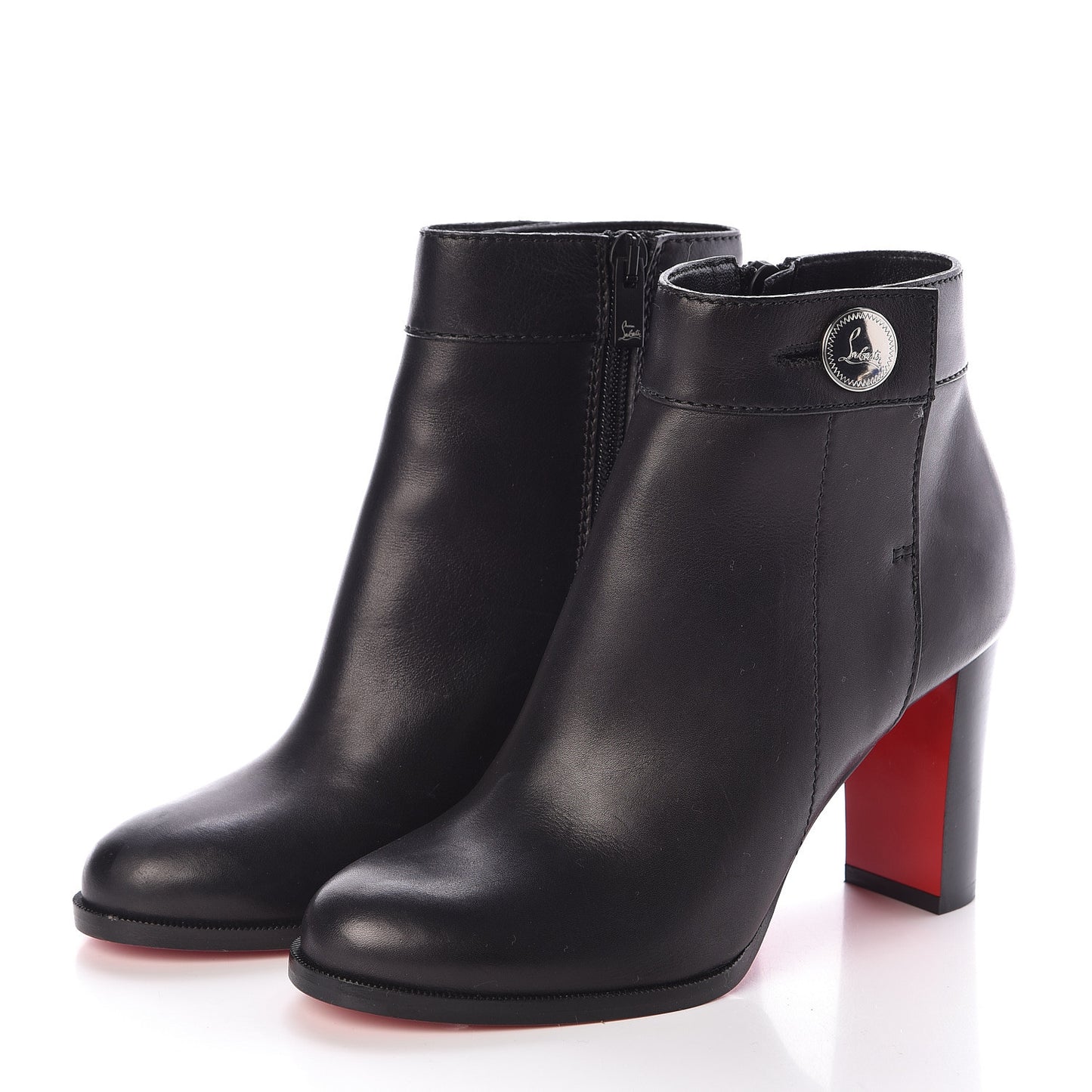 Calfskin Janis 85 Booties 36 Black