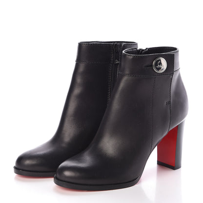 Christian Louboutin Calfskin Janis 85 Booties 36 Black 3 of 6
