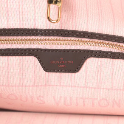 Louis Vuitton Damier Ebene Neo Neverfull MM Rose Ballerine 6 of 15