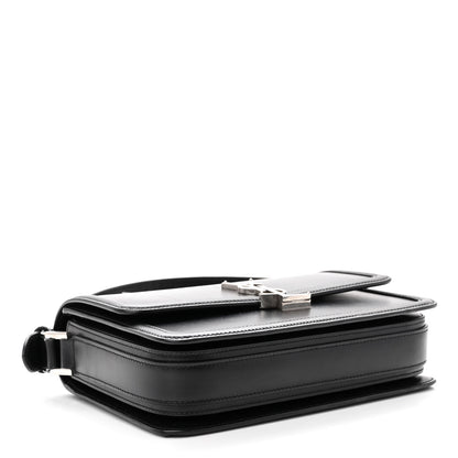 Saint Laurent Box Calfskin Monogram Medium Solferino Satchel Black 4 of 12