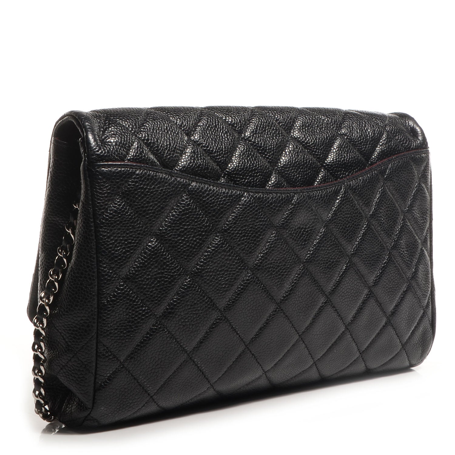 Chanel Caviar Quilted Clutch With Chain Flap Black 3 of 8