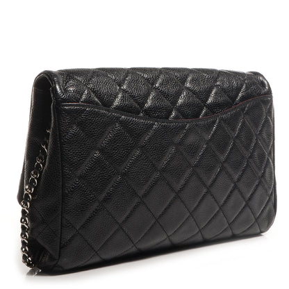 Chanel Caviar Quilted Clutch With Chain Flap Black 3 of 8