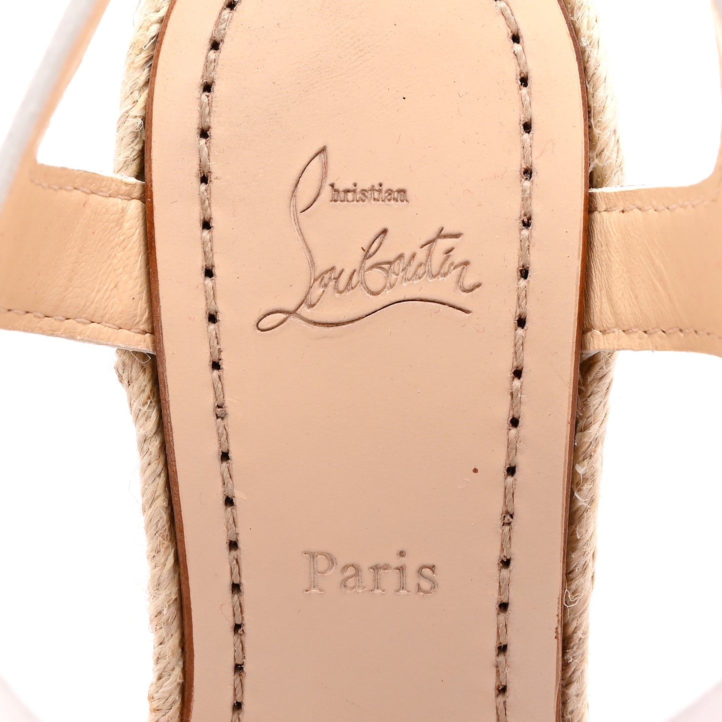 Calfskin Almeria 120 Wedge Sandals 37 Snow