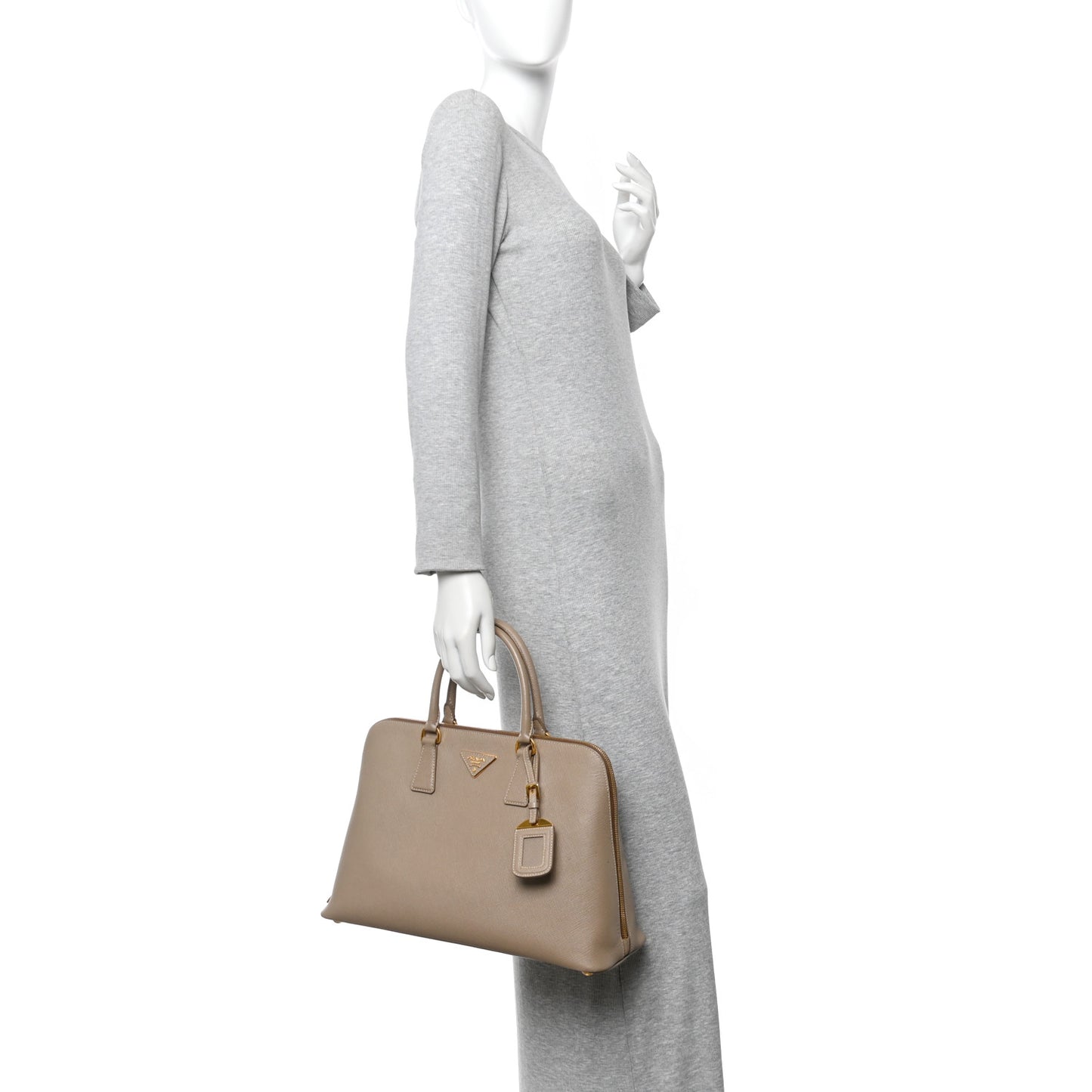 Saffiano Lux Large Promenade Tote Cammeo