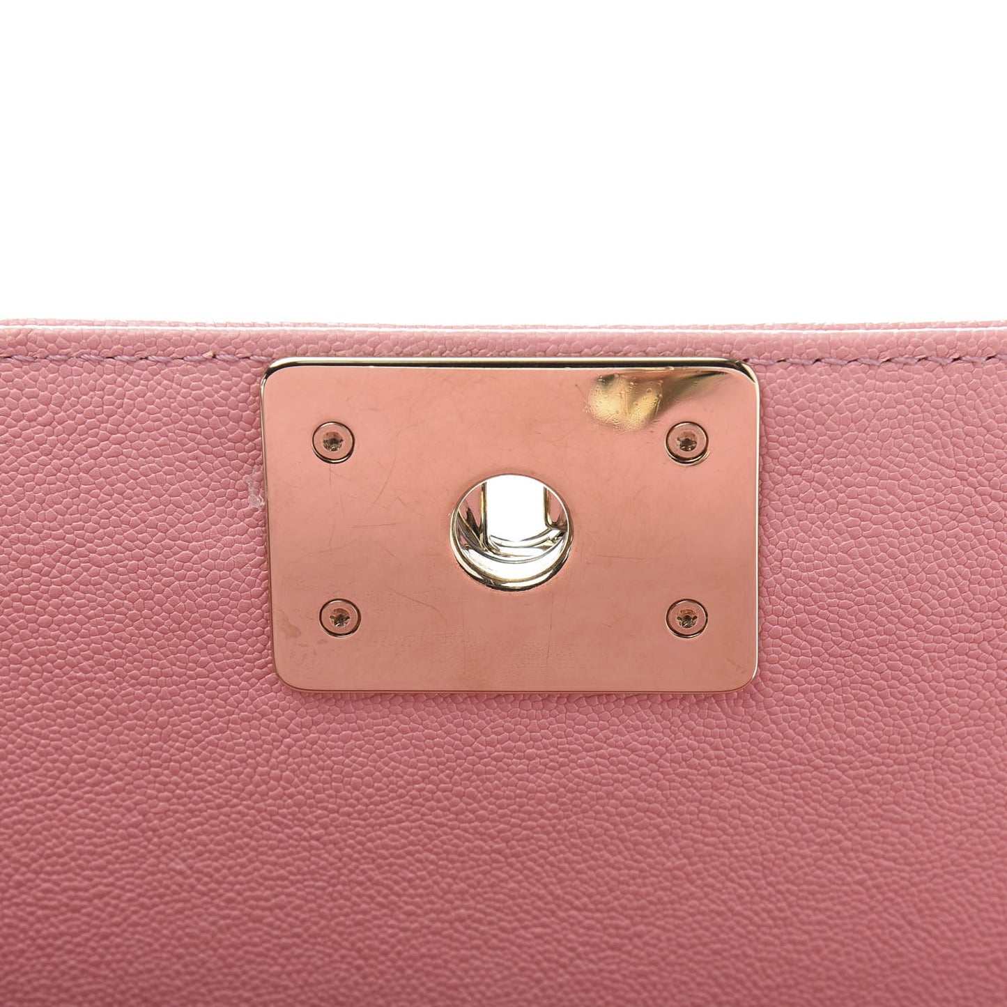 Caviar Quilted Medium Boy Flap Pink