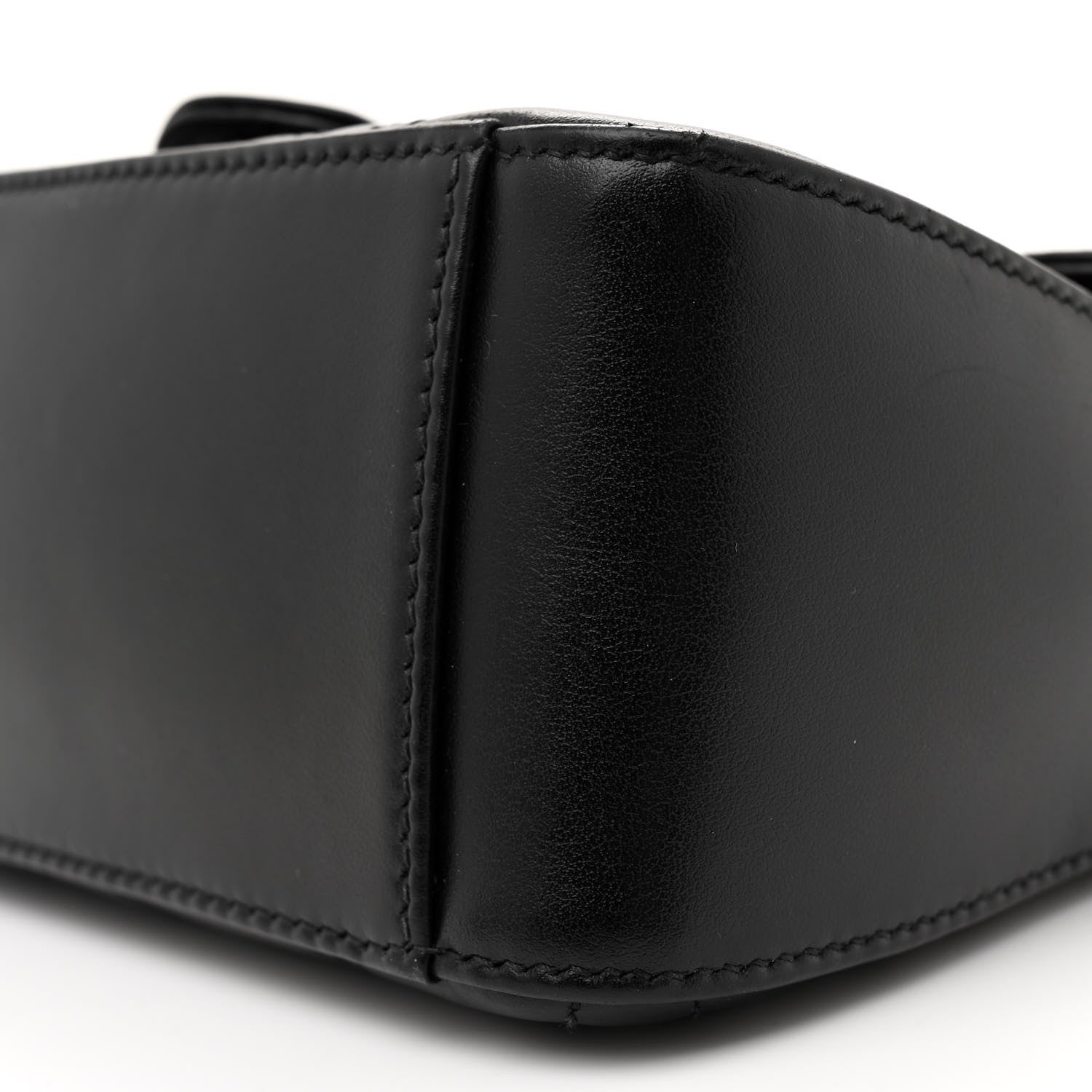 Gucci Calfskin Matelasse Monochrome GG Marmont Top Handle Shoulder Bag Black 10 of 13