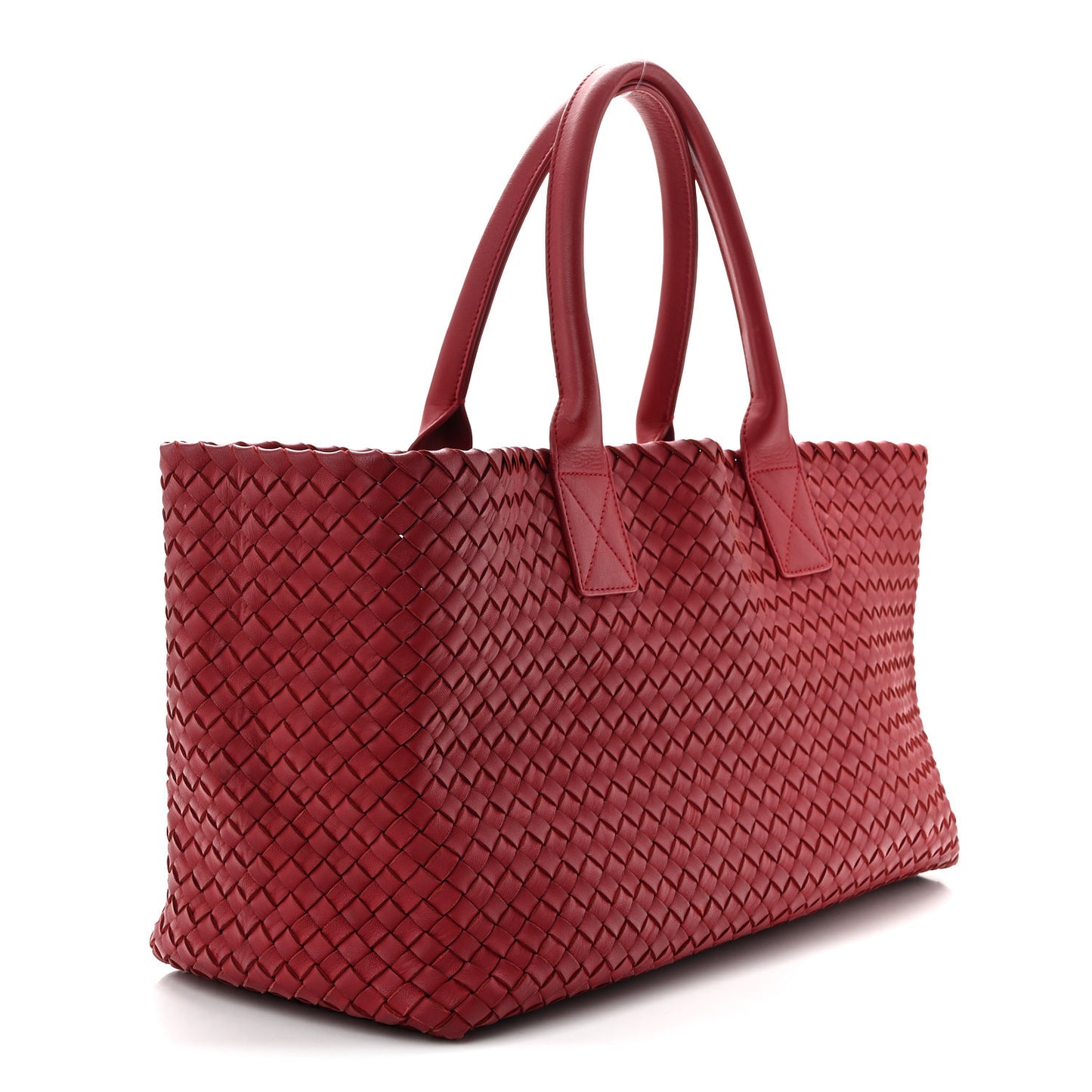 Lambskin Intreccio Medium Cabat Rust