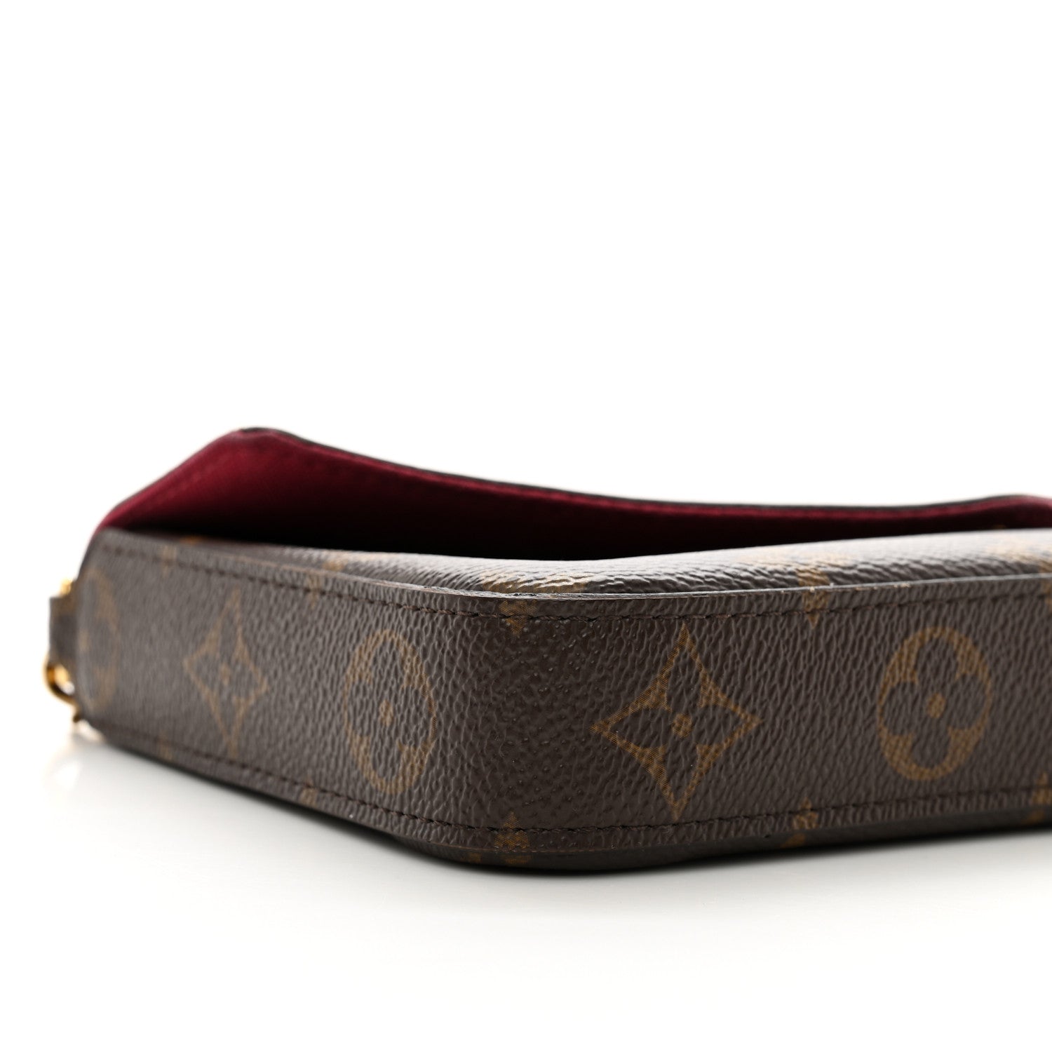 Louis Vuitton Monogram Pochette Felicie Chain Wallet Fuchsia 9 of 15