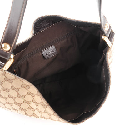 Gucci Monogram Large New Ladies Web Hobo Dark Brown 5 of 10