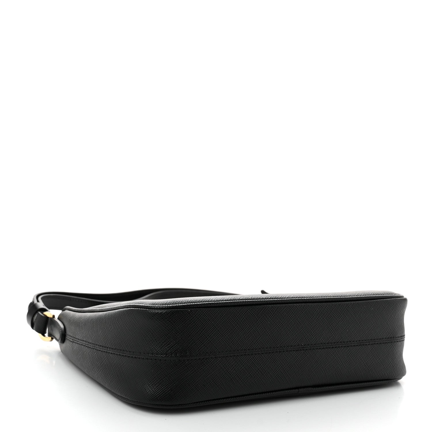 Prada Saffiano Lux Mini Re-Edition Shoulder Bag Black 4 of 11
