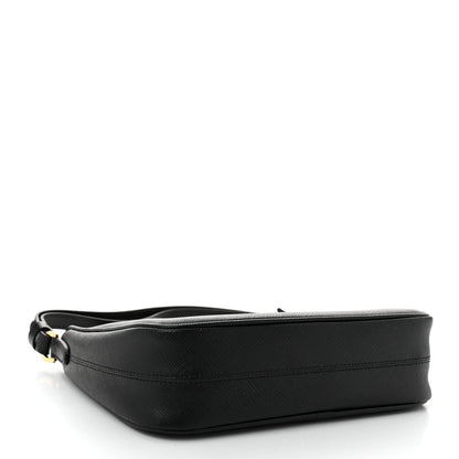 Prada Saffiano Lux Mini Re-Edition Shoulder Bag Black 4 of 11