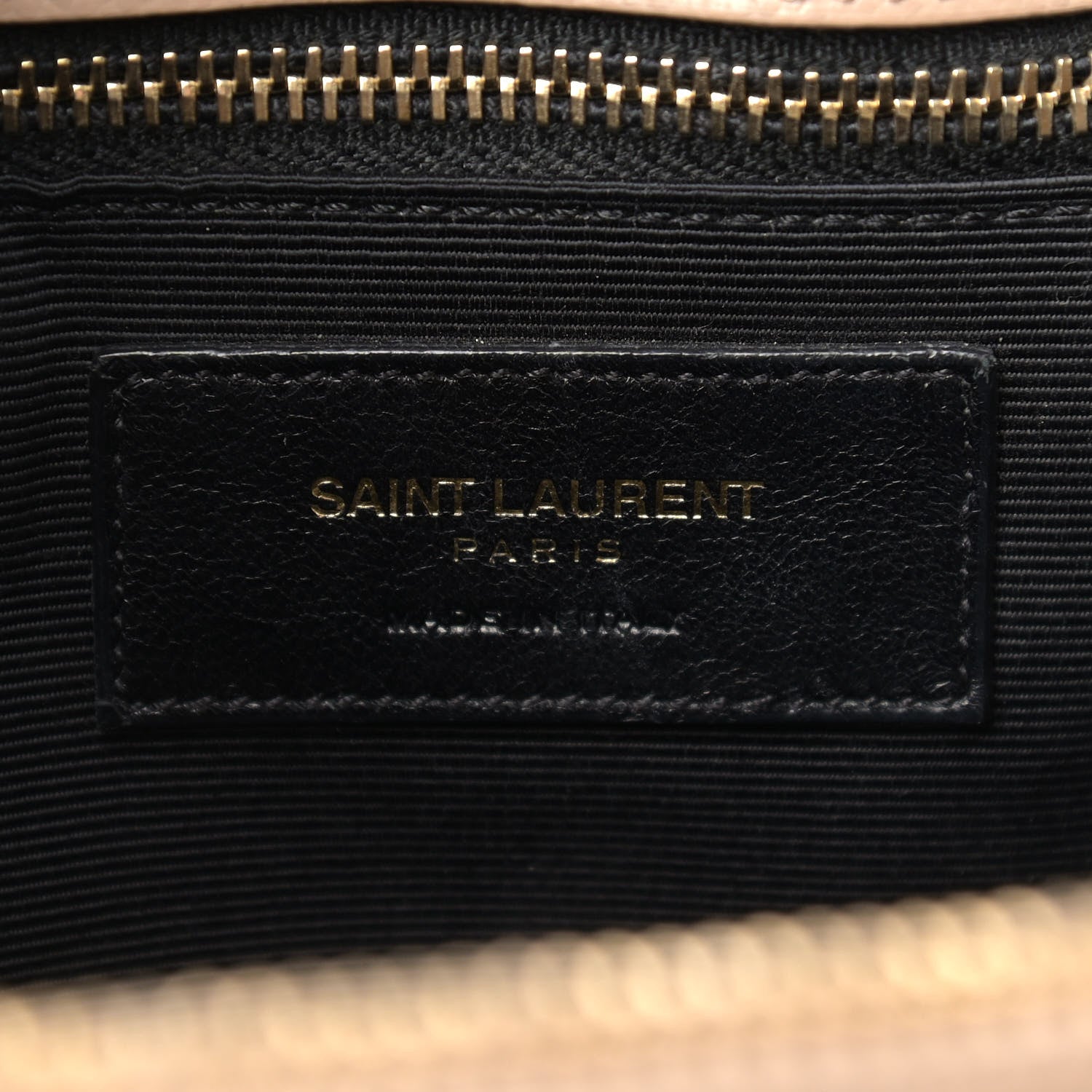 Saint Laurent Grain De Poudre Matelasse Chevron Monogram Shopping Bag Nude Powder 6 of 15