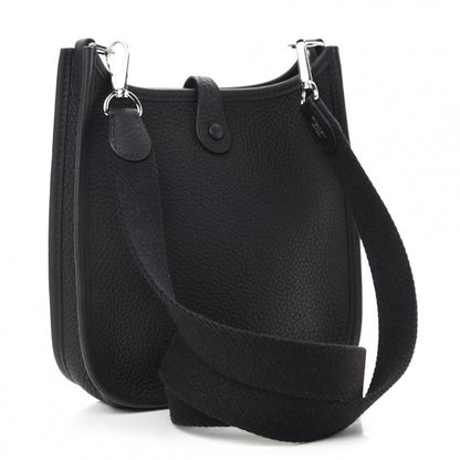 Hermes Taurillon Clemence Evelyne TPM Black 3 of 10