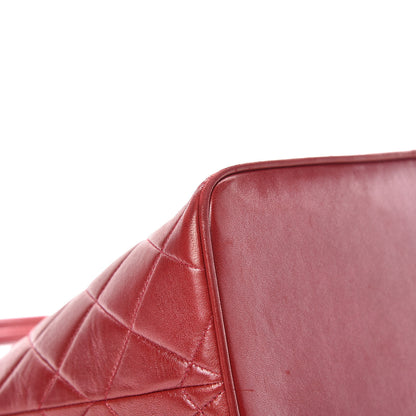 Chanel Lambskin Quilted Medallion Tote Red 10 of 20