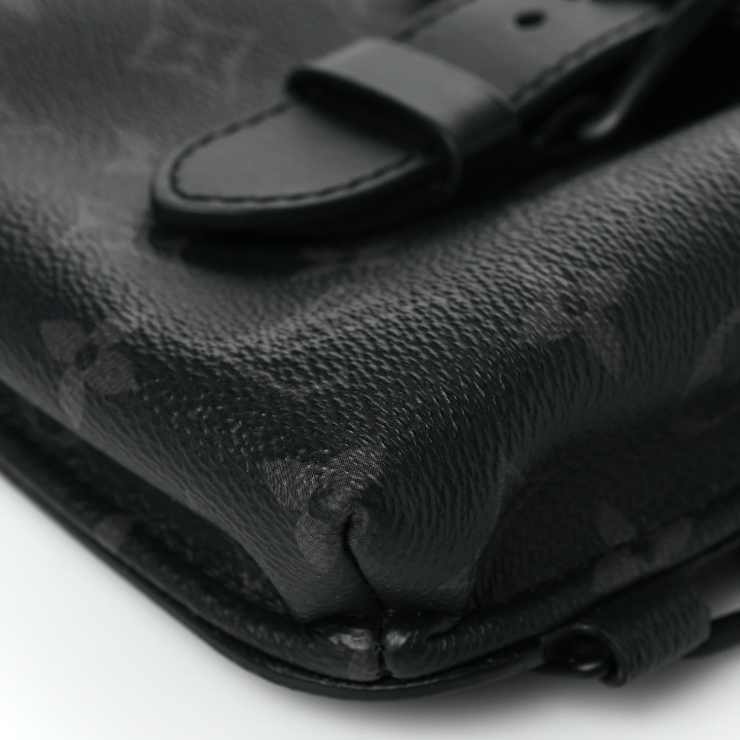 Louis Vuitton Monogram Eclipse Saumur Slingbag Black 9 of 9