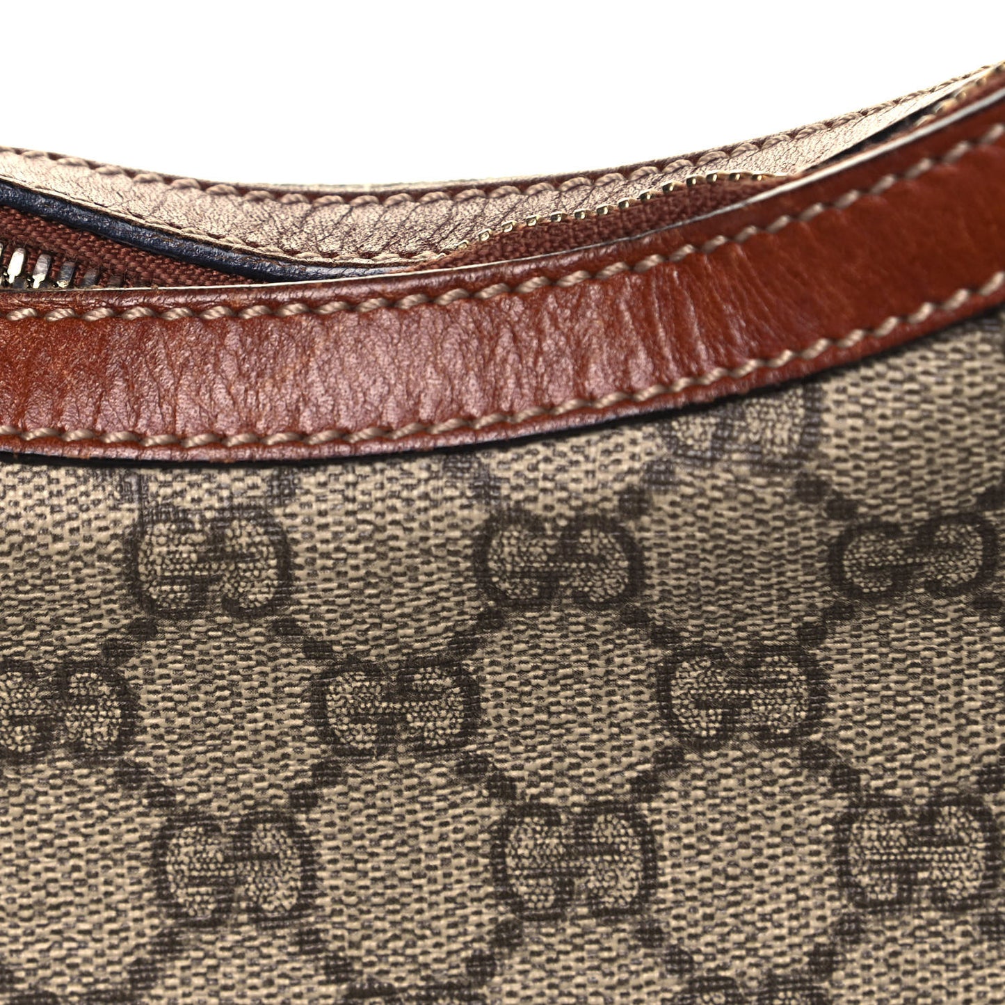 GG Supreme Monogram Linea A Hobo Brown