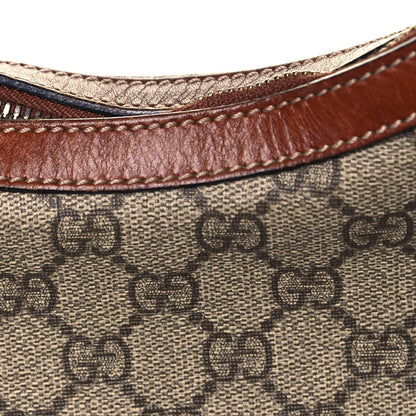 Gucci GG Supreme Monogram Linea A Hobo Brown 11 of 12