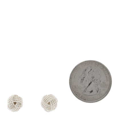 Tiffany Sterling Silver Twist Knot Earrings 2 of 4