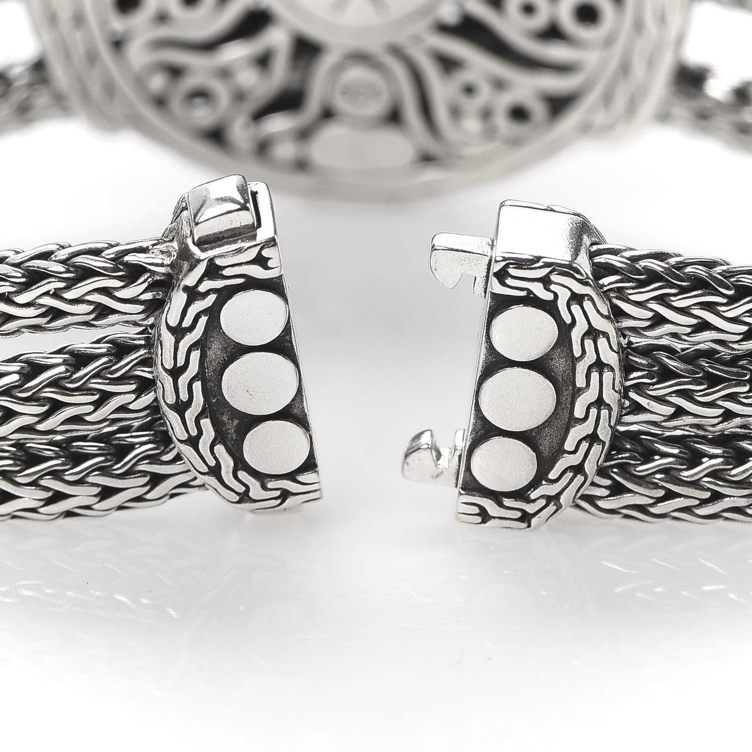 John Hardy Sterling Silver Dot Nuansa Large Round Station Bracelet 5 of 5