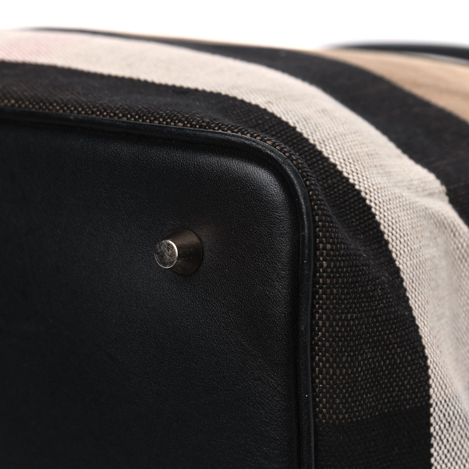 Burberry Canvas Mega Check Medium Susanna Hobo Black 12 of 12