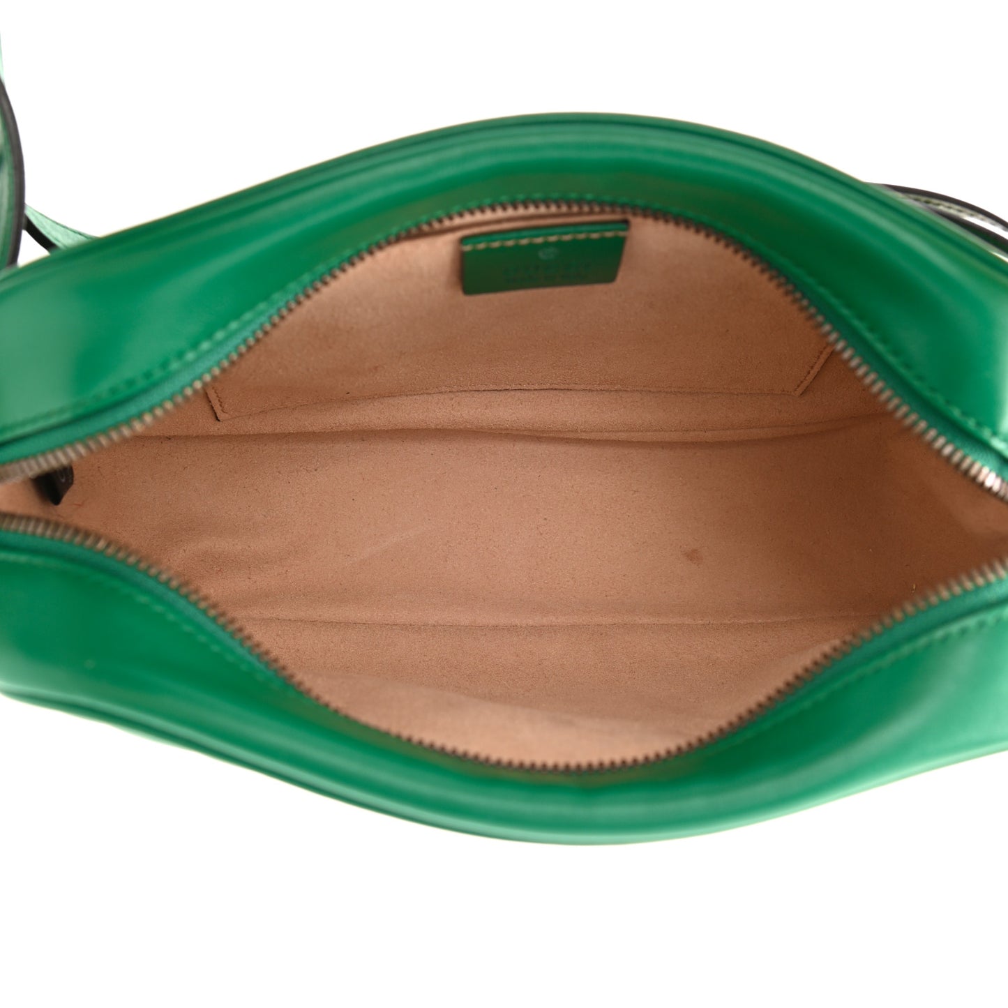 Calfskin Matelasse Small GG Marmont Chain Shoulder Bag Emerald Green