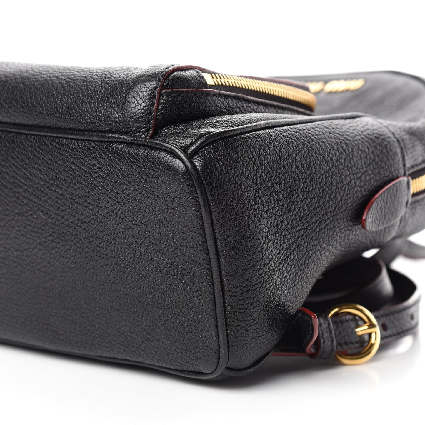 Goatskin Madras Backpack Black