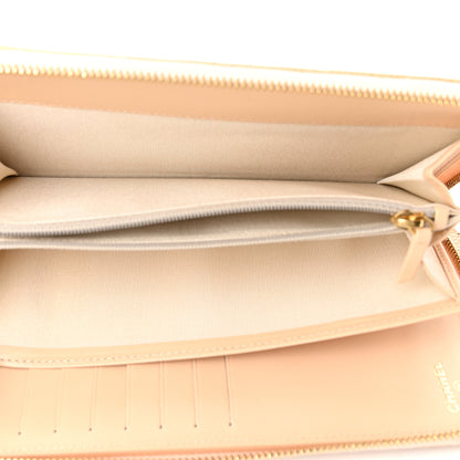 Chanel Caviar Quilted Large Zip Around Organizer Wallet Beige 6 of 10