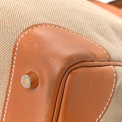 Hermes Toile Natural Barenia Flag HAC Birkin 40  Fauve Paprika 11 of 17