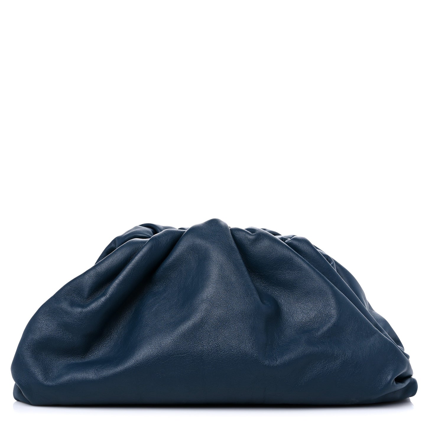 Smooth Butter Calf The Pouch Oversized Clutch Deep Blue