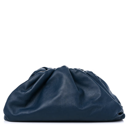 Bottega Veneta Smooth Butter Calf The Pouch Oversized Clutch Deep Blue 1 of 7