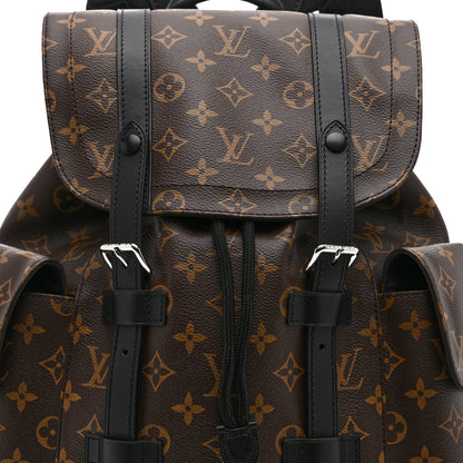 Louis Vuitton Monogram Macassar Christopher MM Backpack 7 of 9
