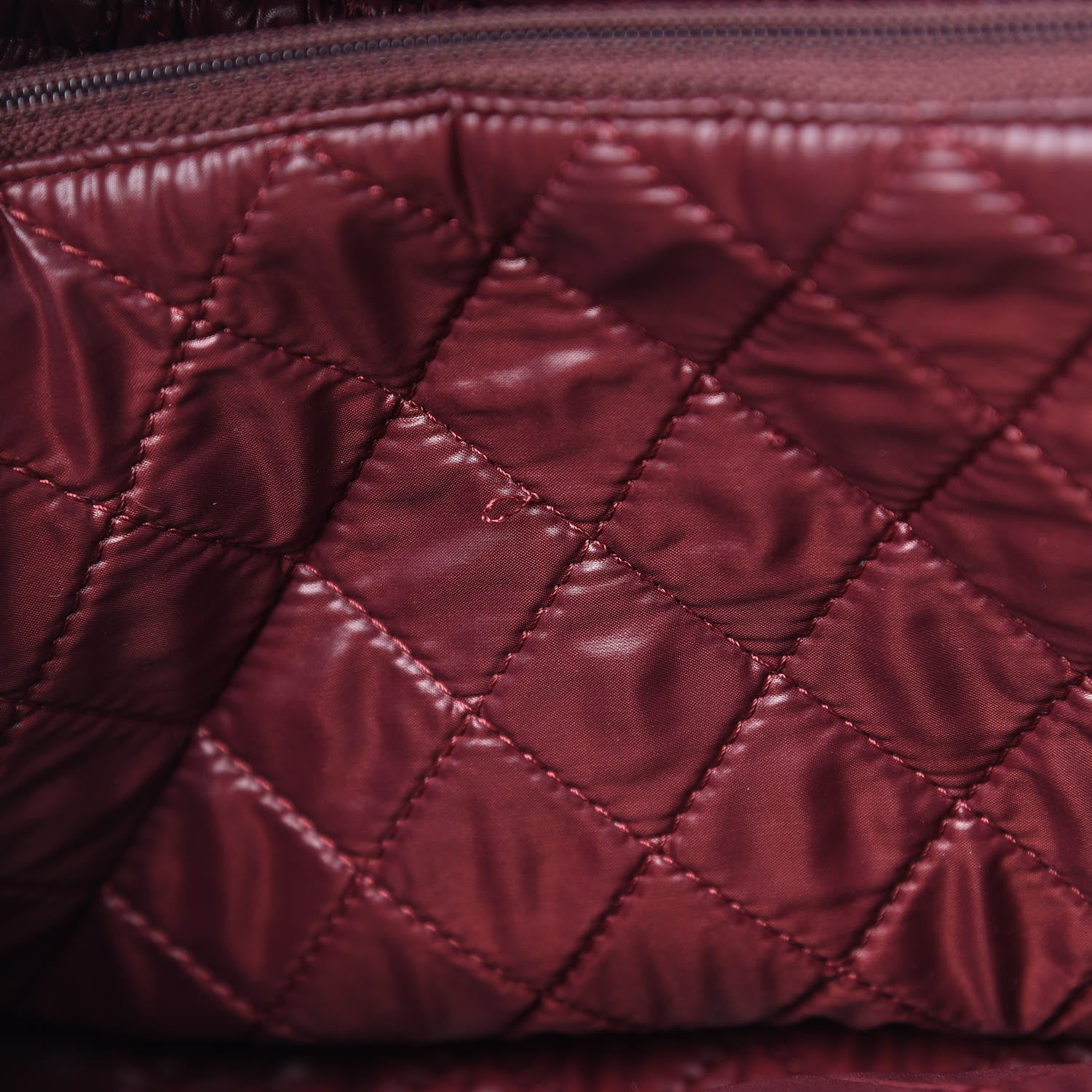 Chanel Lambskin Quilted Large Curvy Pouch Cosmetic Case Black 16 of 17