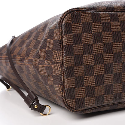 Louis Vuitton Damier Ebene Neo Neverfull MM Rose Ballerine 9 of 10