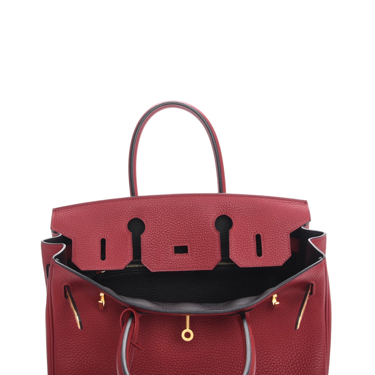 Taurillon Clemence Birkin 30 Rouge Grenat