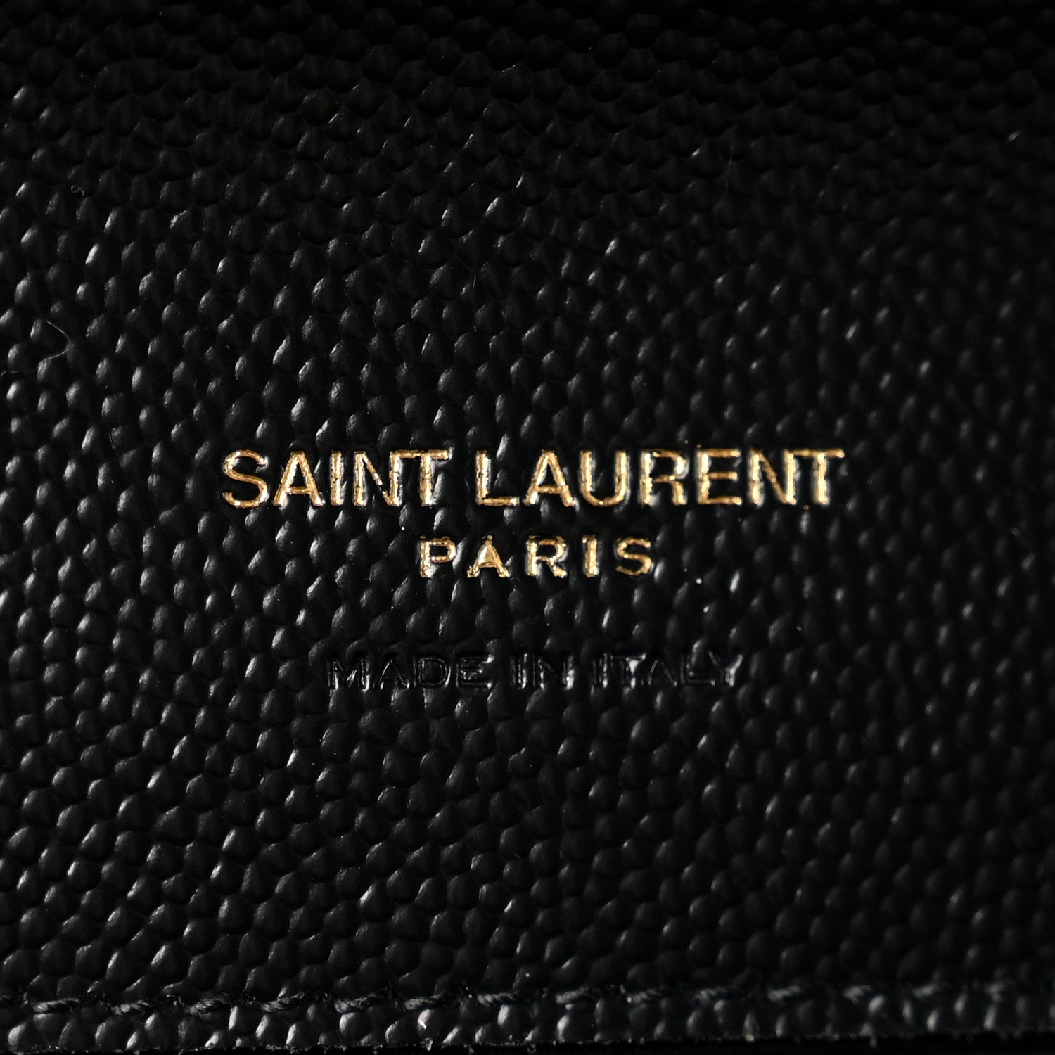 Saint Laurent Grain De Poudre Matelasse Chevron Monogram Envelope Clutch Black 6 of 12