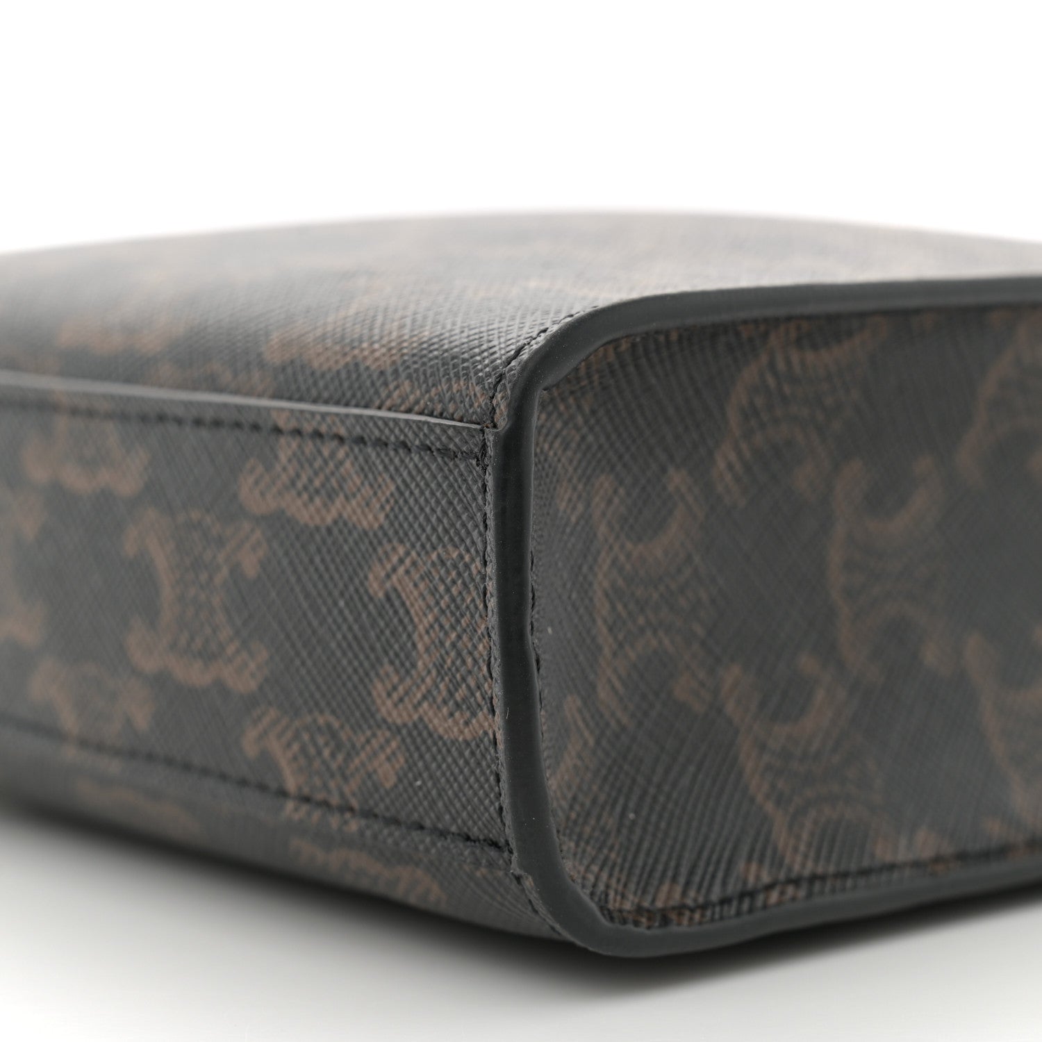 Celine Triomphe Canvas Calfskin Mini Vertical Cabas Tan 9 of 9