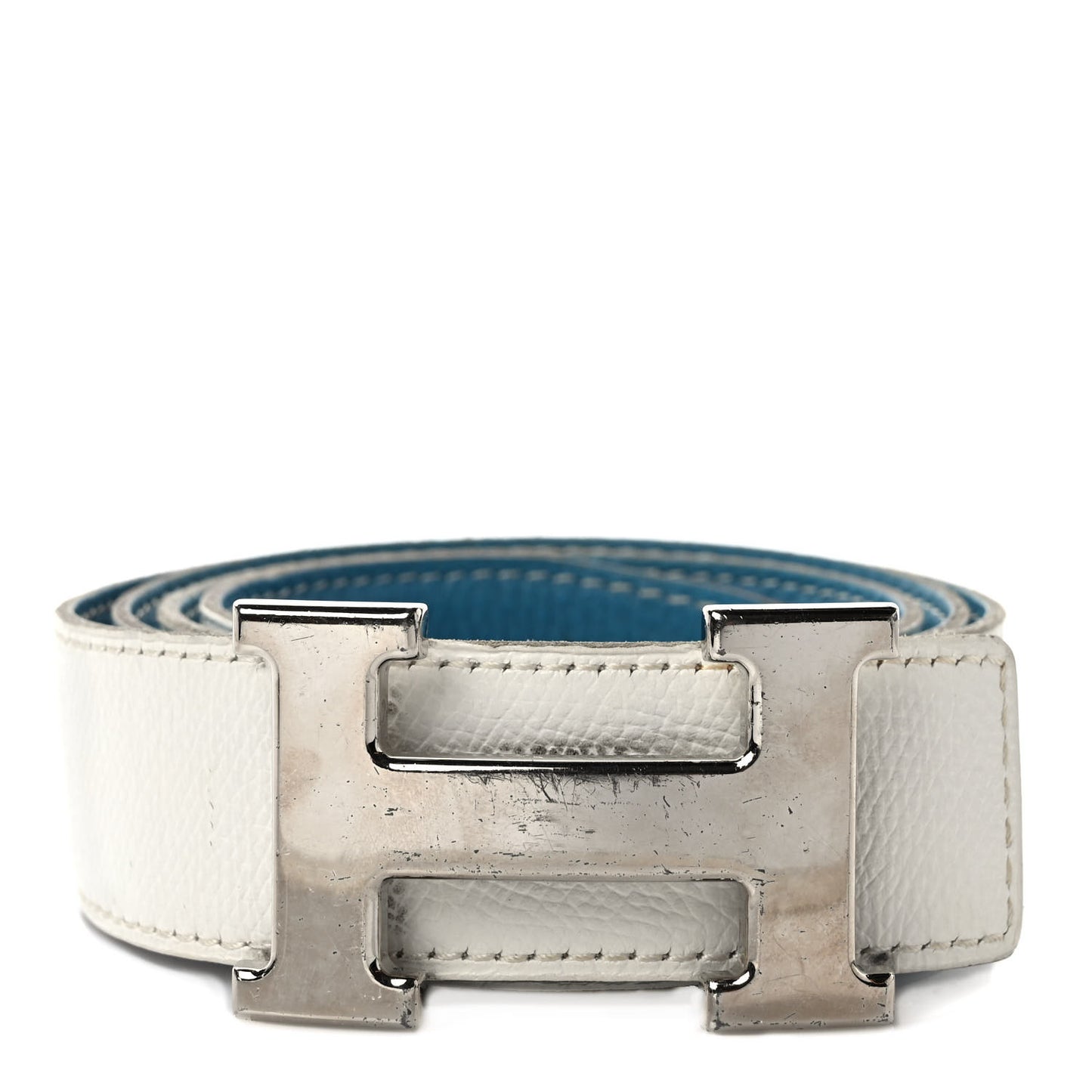 Box Togo 32mm H Belt 85 White Blue Jean