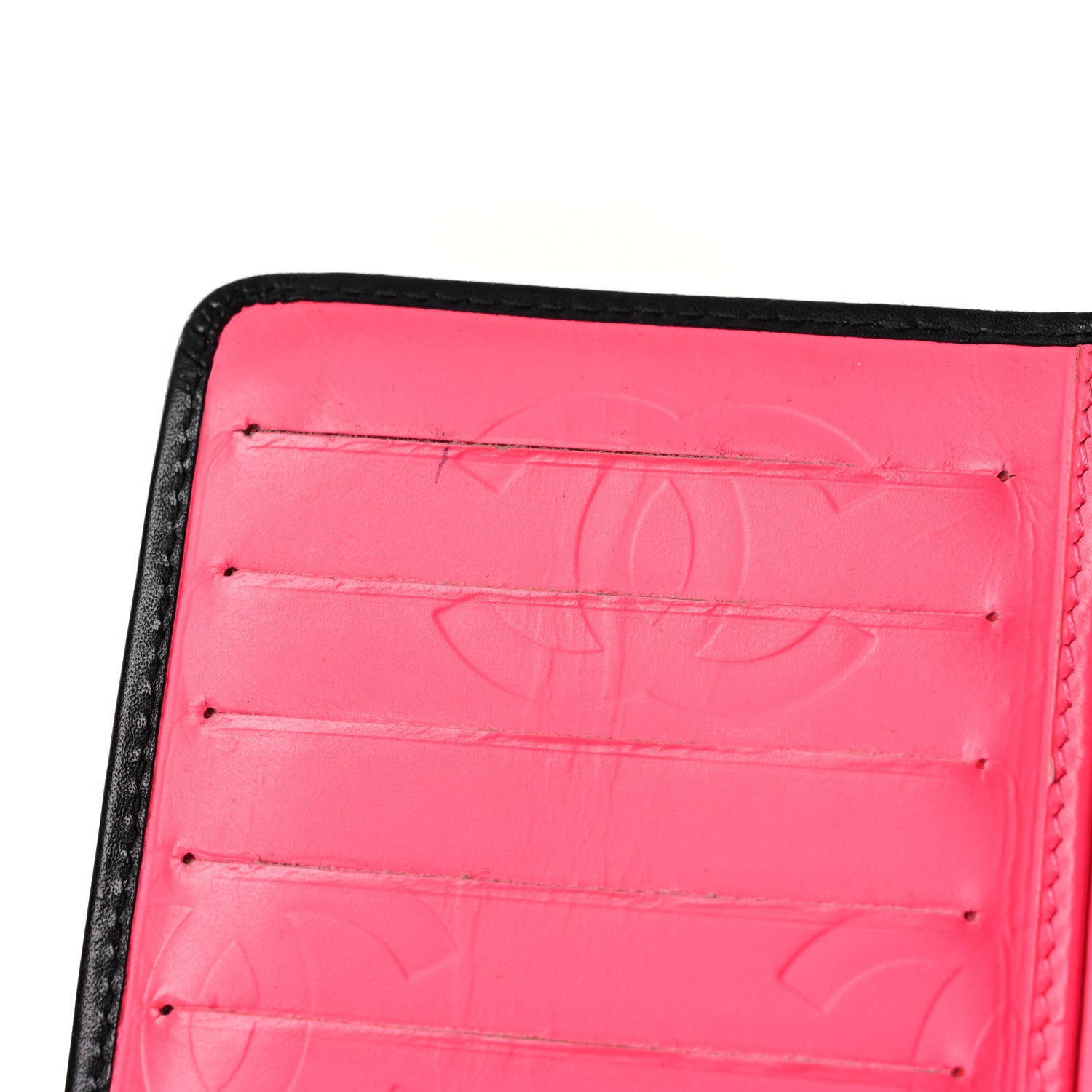 Chanel Calfskin Quilted Cambon Yen Wallet Black 9 of 13